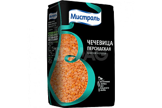 Крупа Чечевица Мистраль  Персидская красная 450г 