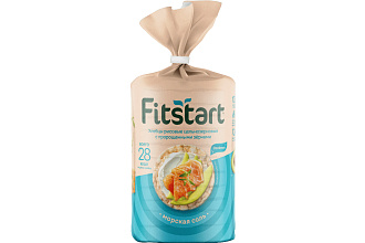 Хлебцы Fitstart рисовые Морская соль 90г