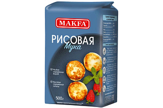 Мука Рисовая 500гр. Макфа