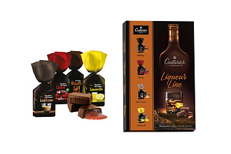 Конфеты LIQUEUR LINE набор 160гр. Шоколадный Кутюрье