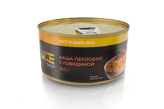 Каша перловая с говядиной OneShop ж/б 325 г.