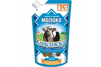 Сгущ.молоко Алексеевское сашет 270гр./24шт.АМКК