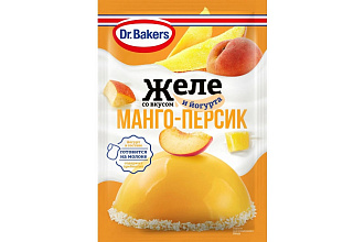 Желе со вкусом манго-персик йогурт 33гр. Dr.Bakers