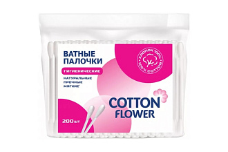 Ватные палочки 200шт. Cotton Flower