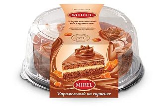 Торт Карамельный на сгущенке 700гр Мирэль