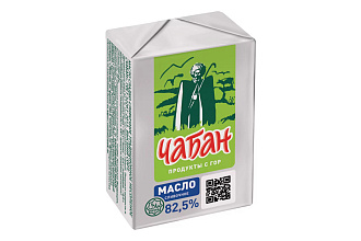 Масло сливочное 82,5% 180гр БЗМЖ Чабан