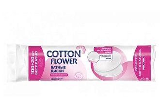 Диски ватные 100+20шт Cotton Flower