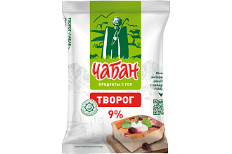 Творог рассыпчатый 9% 350 гр Чабан