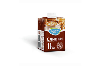 Сливки 11% 500гр. Чудское Озеро