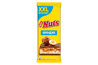 Шоколад молочный фундук 180гр Nuts