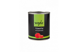 Томаты очищ "Vegda product" 425 мл, Италия